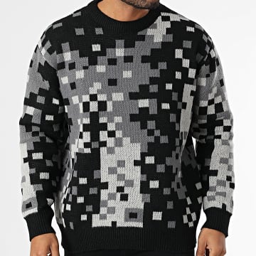 Frilivin - Pull Noir Gris