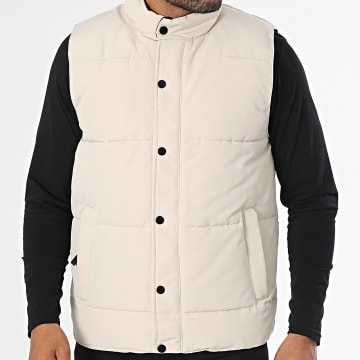Frilivin - Abrigo sin mangas beige