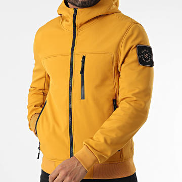 Classic Series - Chaqueta amarilla con cremallera y capucha