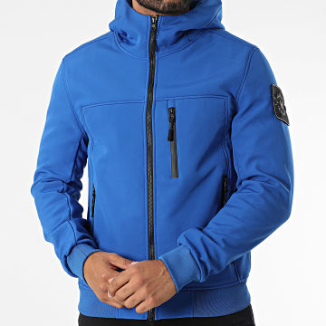 Kymaxx - Veste Zippée Capuche Bleu Roi