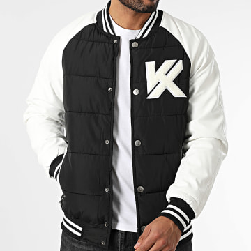 Kymaxx - Giacca Teddy Nero Bianco