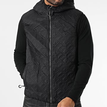 Kymaxx - Chaqueta sin mangas con capucha Negro