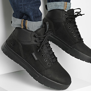Timberland - Sneakers Montantes Maple Grove Mid Lace A6FV7 Black Nubuck
