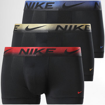 Nike - Lot De 3 Boxers Dri-Fit Essential Micro KE1156 Noir Rouge Bleu Roi Doré