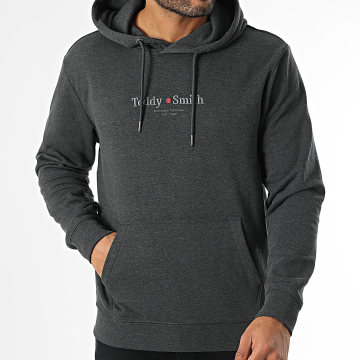 Teddy Smith - Sweat Capuche Jim 10816997D Gris Anthracite Chiné