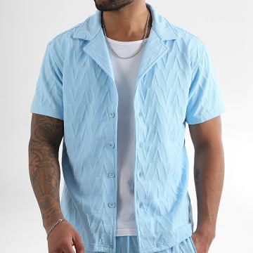 LBO - Chemise Manches Courtes 0265 Bleu Ciel