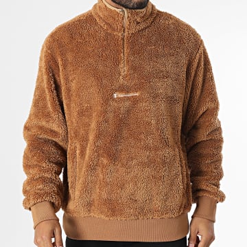 Champion - Sweat Polaire Col Zippé 220285 Camel