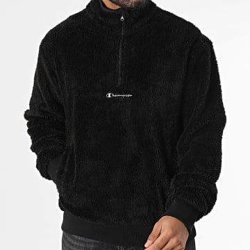 Champion - Sweat Polaire Col Zippé 220285 Noir
