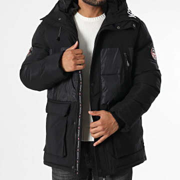 Geographical Norway - Doudoune Capuche Alegrou Noir
