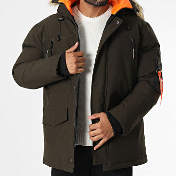 Geographical Norway - Parka con capucha Arnold Verde caqui