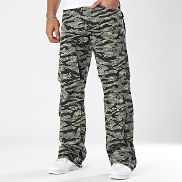 Ikao - 533 Vaqueros Cargo Camuflaje Verde Caqui