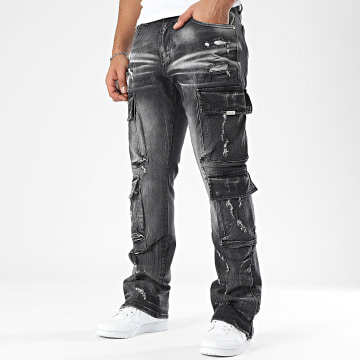 Ikao - Vaqueros Cargo Flare Negros