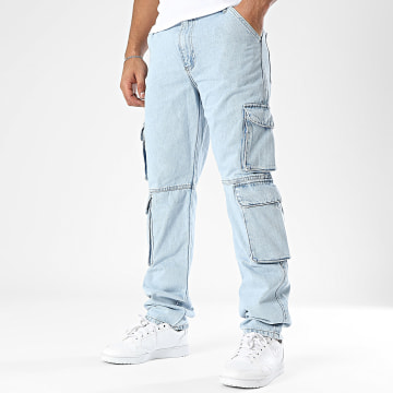 Only And Sons - Jean Cargo Edge Straight Bleu Denim