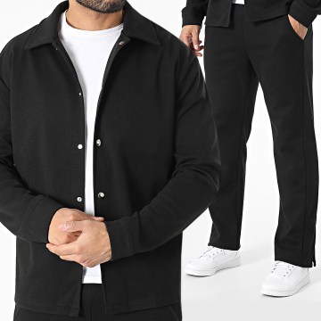 Frilivin - Conjunto de camisa y pantalón negro