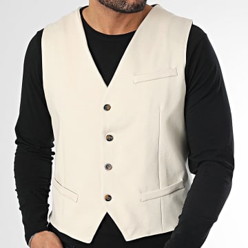 Frilivin - Gilet Sans Manches Beige