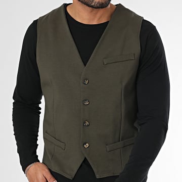 Frilivin - Gilet Sans Manches Vert Kaki