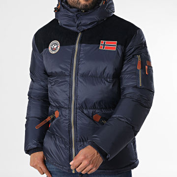 Geographical Norway - Doudoune Capuche Celian Bleu Marine