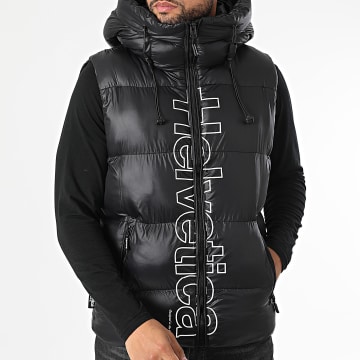 Doudoune Helvetica Silver 2 – Blouson Noir Synthétique à Capuche, Coupe Classique, Taille M – Chaud Et Léger Pour L’hiver - 13