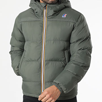 K-Way - Donsjack met capuchon Le Vrai 3.0 Claude Heavy Warm K3126WW Khaki Green