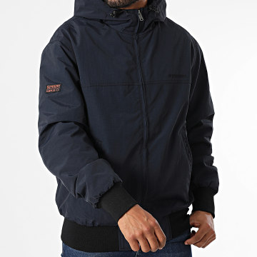 Superdry - Veste Zippée Capuche Surplus Nylon M5011876A Bleu Marine