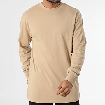 Urban Classics - Tee Shirt Manches Longues Beige