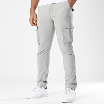 John H - Pantalon Cargo Gris