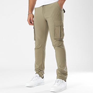 John H - Pantalon Cargo Vert Kaki