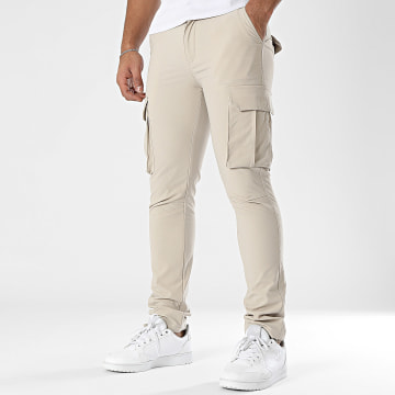 John H - Pantalon Cargo Beige