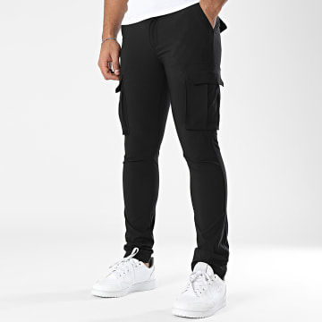 John H - Pantalon Cargo Noir
