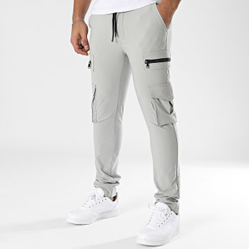 John H - Pantalon Cargo Gris