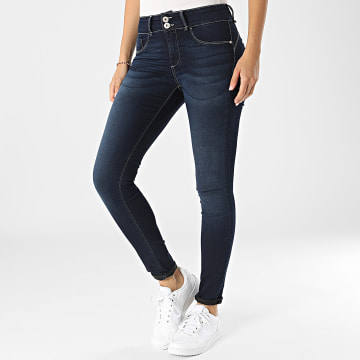 Tiffosi - Vaqueros pitillo de mujer Double Up 10052483 Bleu Brut