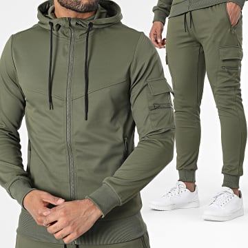 Zayne Paris  - Ensemble De Survetement Vert Kaki
