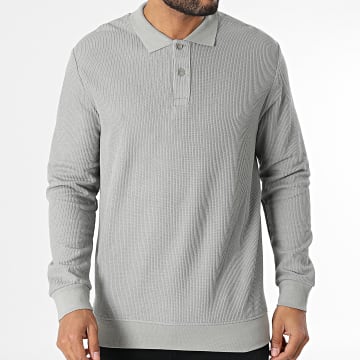 Classic Series - Polo-Shirt Langarm Grau