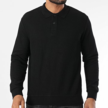 Classic Series - Polo Langarm Schwarz