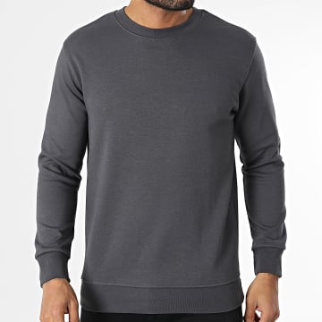 Classic Series - Sudadera gris antracita de cuello redondo