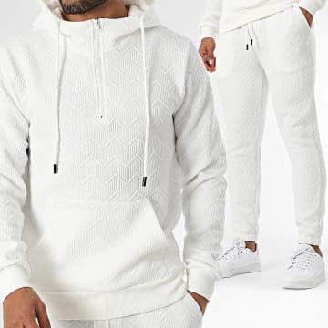 John H - Ensemble De Survetement Blanc