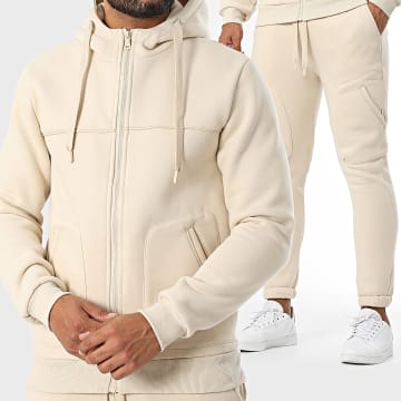 John H - Ensemble De Survetement Beige