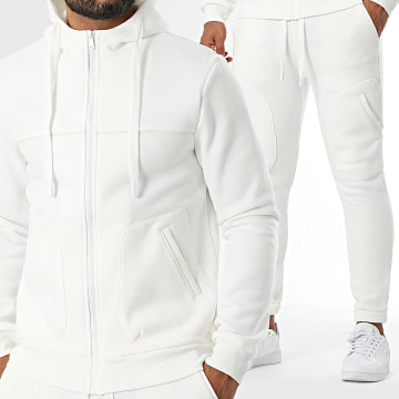 John H - Ensemble De Survetement Blanc