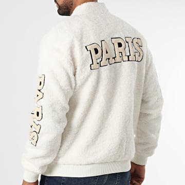 John H Veste Zippée Sherpa AB3917 Beige Clair LaBoutiqueOfficielle com