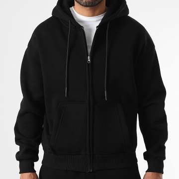 LBO - Sweat Zippé Capuche 3634 Noir