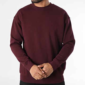 Classic Series - Sudadera de cuello redondo Burdeos