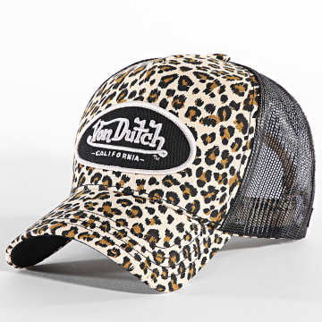 Von Dutch - Casquette Trucker VD-0-CAS2 Beige Noir Léopard