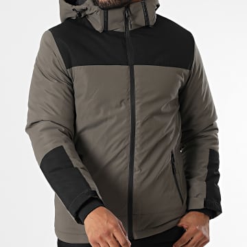 Zayne Paris  - Veste Zippée Capuche Taupe