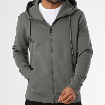 BOSS - Sweat Zippé Capuche Saggy 50506161 Gris Anthracite
