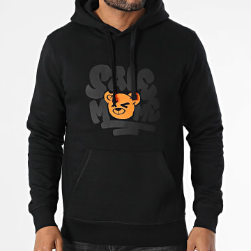 Sale Môme Paris - Sweat Capuche Big Bicoul Noir Orange