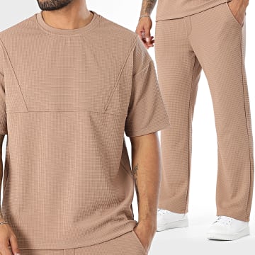 Uniplay - Ensemble Tee Shirt Et Pantalon Jogging Marron