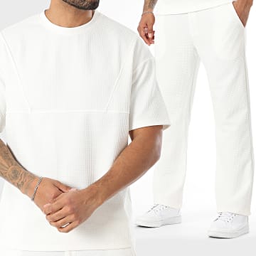 Uniplay - Ensemble Tee Shirt Et Pantalon Jogging Blanc
