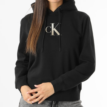 Calvin Klein - Sweat Capuche Femme 4721 Noir Doré