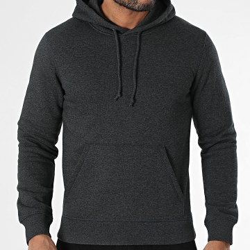 Classic Series - Sweat Capuche Gris Anthracite Chiné