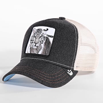 Goorin Bros - Trucker Cap Tiger Schwarz Meliert Beige